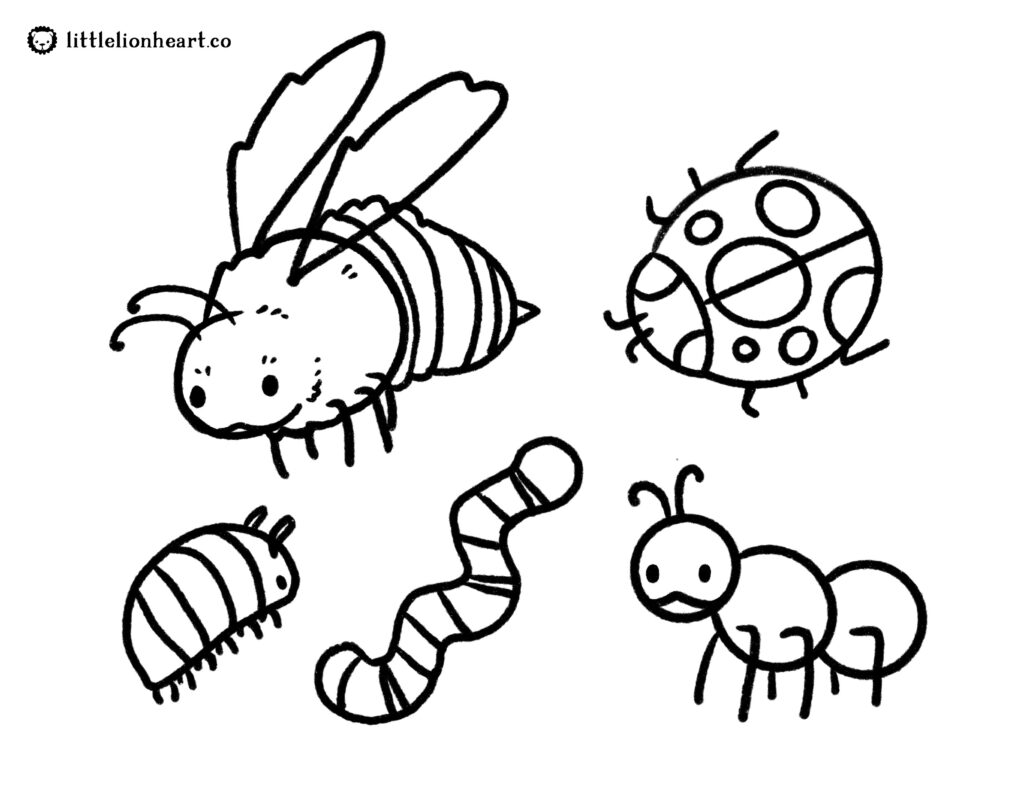 Free Bugs Coloring Page