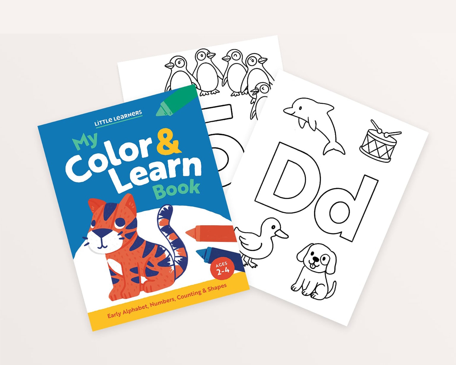 Little Lionheart Color and Learn Coloring Book