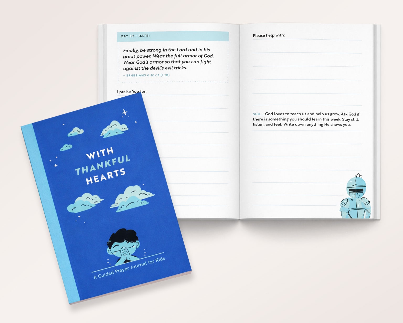 With Thankful Hearts: A Guided Prayer Journal for Kids